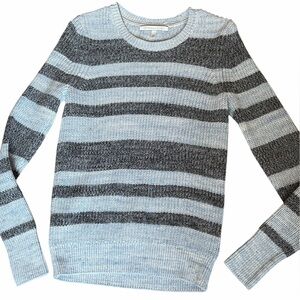 Victoria's Secret ladies blue striped stretch sweater size Small